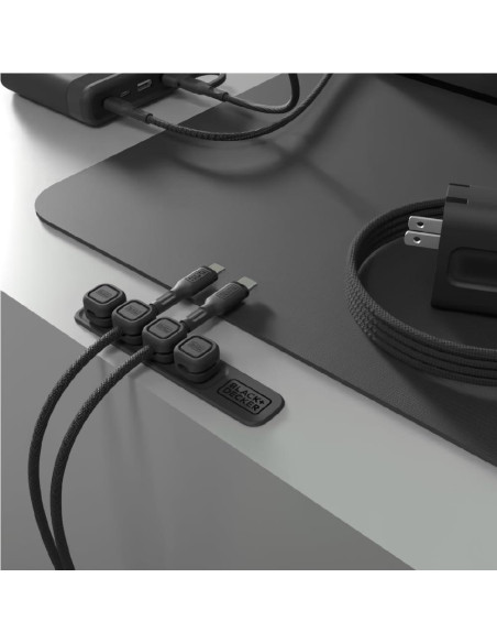 BLACK+DECKER Organizador de Cables Magnético - 4 Clips BLACK+DECKER Organizador de Cables Magnético - 4 Clips