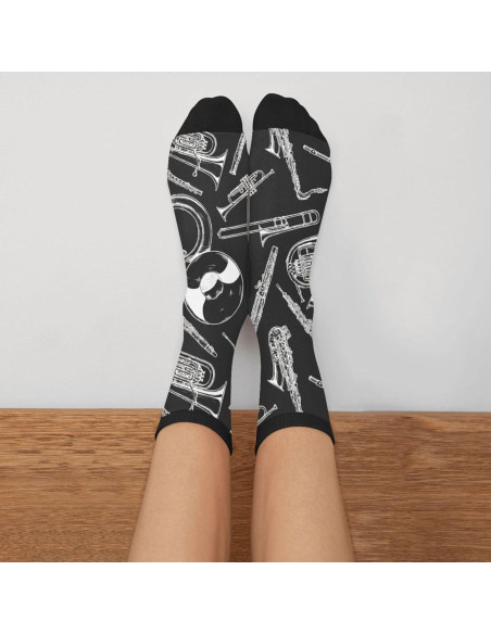 Calcetines Divertidos Utero Obgyn Unisex Negro 7.5-12 Calcetines Divertidos Utero Obgyn Unisex Negro 7.5-12