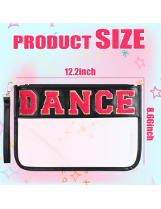 Bolsa de Maquillaje Clara BuyCard con Letras DANCE - Impermeable 2