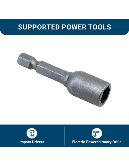 Adaptador de Tuerca Magnético Benchmark Abrasives 5/16" x 4.4 cm Adaptador de Tuerca Magnético Benchmark Abrasives 5/16" x 4.4 cm