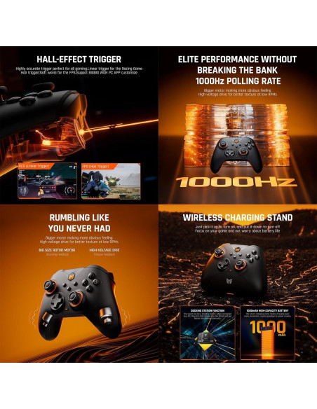 Controlador Inalámbrico BIGBIG WON Gale Hall para PC y Switch Controlador Inalámbrico BIGBIG WON Gale Hall para PC y Switch