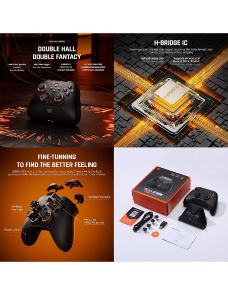 Controlador Inalámbrico BIGBIG WON Gale Hall para PC y Switch Controlador Inalámbrico BIGBIG WON Gale Hall para PC y Switch