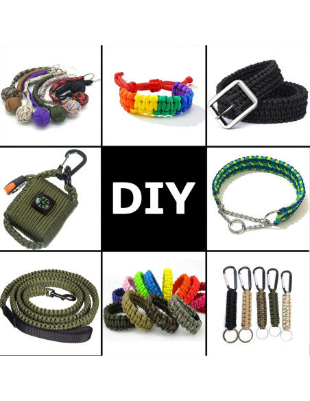 Cuerda Paracord 30.48m 60.96m LUYADIN 325lb Nylon 2.7mm Cuerda Paracord 30.48m 60.96m LUYADIN 325lb Nylon 2.7mm