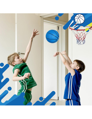 Shindel Mini Balón de Baloncesto 6PCS 15 cm con Bomba