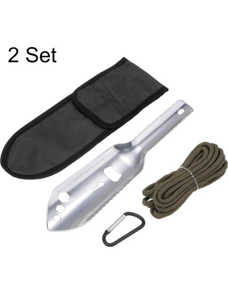 Pala Multifuncional 2pcs HARFINGTON 7 en 1 para Camping Pala Multifuncional 2pcs HARFINGTON 7 en 1 para Camping