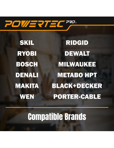 Discos de Lijado POWERTEC PRO 5" 40 Grano - Paquete 100 Unidades