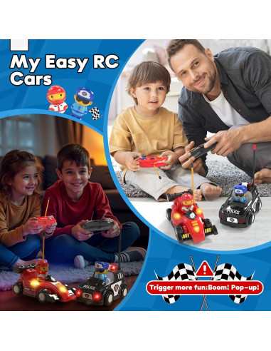 Lehoo Castillo Coches de Choque RC para Niños 1-3 Años