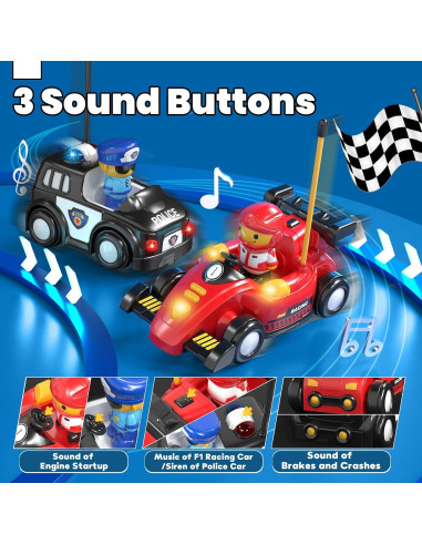 Lehoo Castillo Coches de Choque RC para Niños 1-3 Años