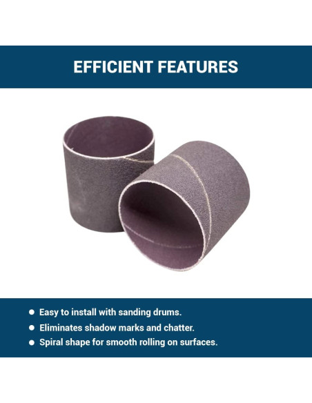 Bandas de Lijado Espirales 2" x 2" Benchmark Abrasives 36 Grano Bandas de Lijado Espirales 2" x 2" Benchmark Abrasives 36 Grano