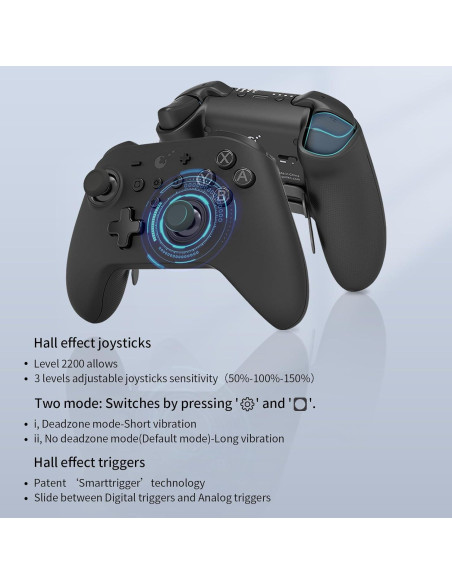 Controlador GuliKit KK3 Max Inalámbrico para Switch y PC - Negro Controlador GuliKit KK3 Max Inalámbrico para Switch y PC - Negro