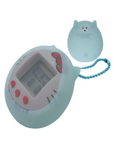 Funda Silicona Tamagotchi Hello Kitty Azul con Cadena