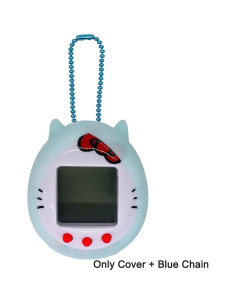 Funda Silicona Tamagotchi Hello Kitty Azul con Cadena 2