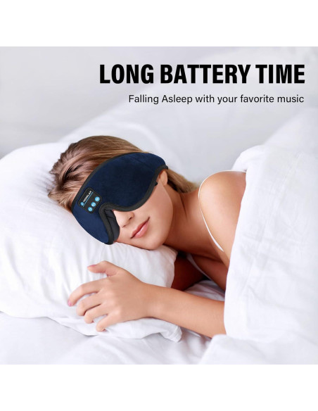 Máscara para dormir Bluetooth Morelax 3D con auriculares - Azul Máscara para dormir Bluetooth Morelax 3D con auriculares - Azul