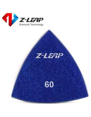 Discos de Lijado Triangulares Z-LEAP 80mm Grano 60 - 2pcs