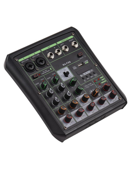 Mezclador de Audio 6 Canales DJ XLI1281909056379NV 48V Phantom Mezclador de Audio 6 Canales DJ XLI1281909056379NV 48V Phantom