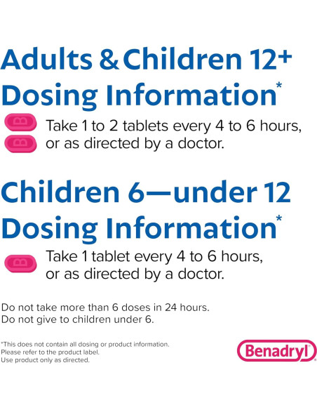 Benadryl Ultratabs 25 mg Antihistamínico Alivio Alergias 24 ct Benadryl Ultratabs 25 mg Antihistamínico Alivio Alergias 24 ct