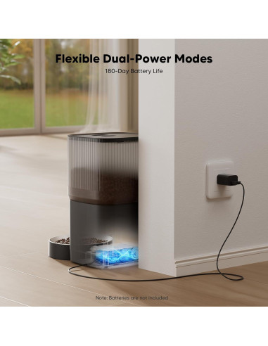 Dispensador Automático de Comida WOPET 4L para Gatos y Perros