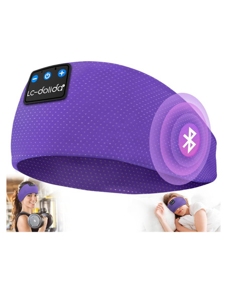 Auriculares Bluetooth 5.4 LC-dolida Diadema para Dormir Púrpura Auriculares Bluetooth 5.4 LC-dolida Diadema para Dormir Púrpura