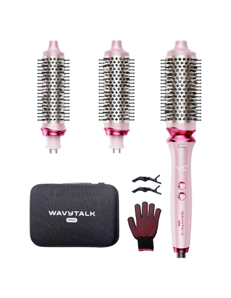 Conjunto de Cepillos Térmicos Wavytalk Pro - 3 Tamaños Intercambiables Conjunto de Cepillos Térmicos Wavytalk Pro - 3 Tamaños Intercambiables