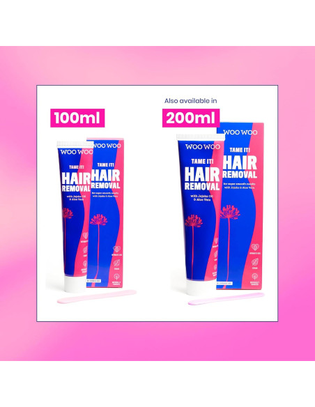 Crema Depilatoria Vegana WooWoo 100 ml para Ducha Piel Sensible Crema Depilatoria Vegana WooWoo 100 ml para Ducha Piel Sensible