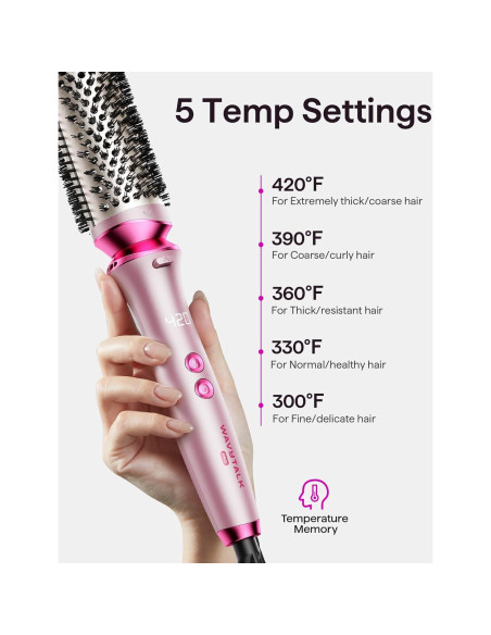 Conjunto de Cepillos Térmicos Wavytalk Pro - 3 Tamaños Intercambiables Conjunto de Cepillos Térmicos Wavytalk Pro - 3 Tamaños Intercambiables