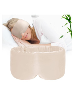 Máscara de Ojos de Bambú iCooBreeze Ajustable Grande Albaricoque