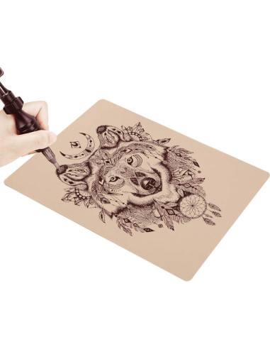Piel de Práctica de Tatuaje Autdor 30Pcs Doble Cara 20.32x15.24cm