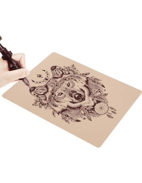 Piel de Práctica de Tatuaje Autdor 30Pcs Doble Cara 20.32x15.24cm Piel de Práctica de Tatuaje Autdor 30Pcs Doble Cara 20.32x15.24cm