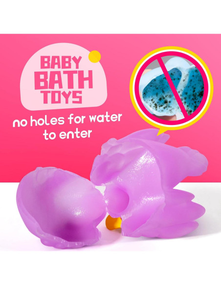 Juguetes de Baño Hely Cancy para Bebés - Sin Agujeros, 6 Piezas Juguetes de Baño Hely Cancy para Bebés - Sin Agujeros, 6 Piezas