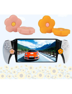 Agarradores de Pulgar Flor Naranja MEEFIX para PS Portal - 4 Pcs 2