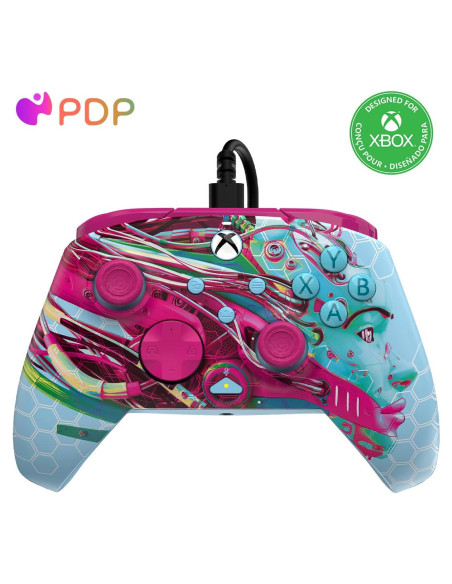 Controlador PDP REMATCH GLOW con Cable para Xbox y PC Controlador PDP REMATCH GLOW con Cable para Xbox y PC