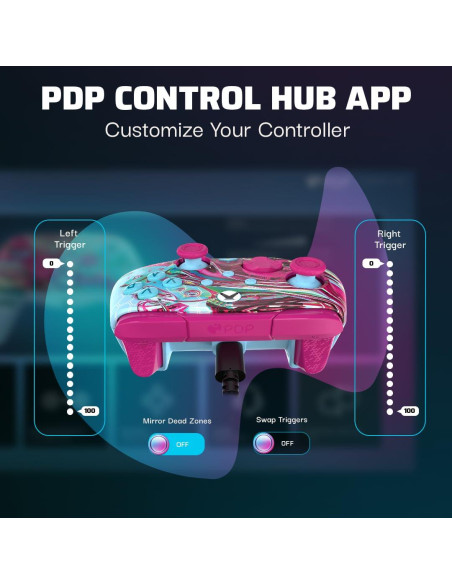 Controlador PDP REMATCH GLOW con Cable para Xbox y PC Controlador PDP REMATCH GLOW con Cable para Xbox y PC