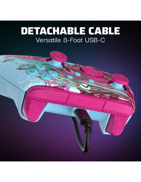 Controlador PDP REMATCH GLOW con Cable para Xbox y PC Controlador PDP REMATCH GLOW con Cable para Xbox y PC