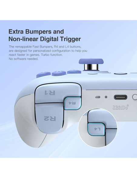 Controlador Bluetooth 8Bitdo Ultimate 2C para Switch - Joystick Efecto Hall, Vibración, Turbo Controlador Bluetooth 8Bitdo Ultimate 2C para Switch - Joystick Efecto Hall, Vibración, Turbo