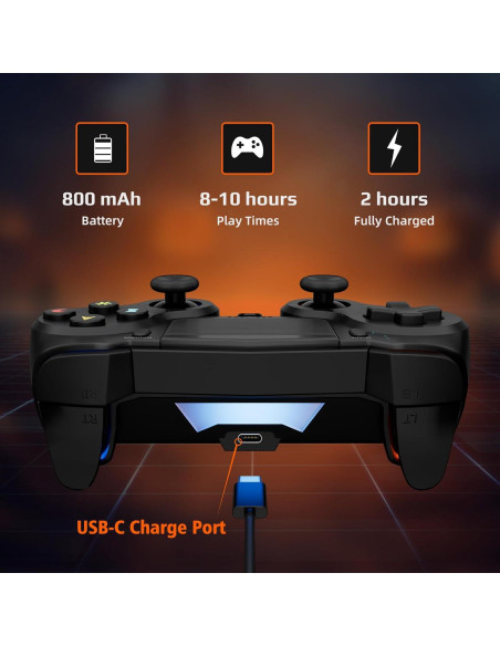 Controlador Inalámbrico CHENGDAO PS4 Azul y Negro con Luz Controlador Inalámbrico CHENGDAO PS4 Azul y Negro con Luz