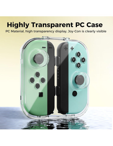 Funda Mini Almacenamiento Joy-Con Nintendo Switch Transparente