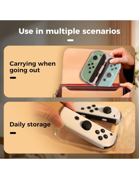 Funda Mini Almacenamiento Joy-Con Nintendo Switch Transparente Funda Mini Almacenamiento Joy-Con Nintendo Switch Transparente