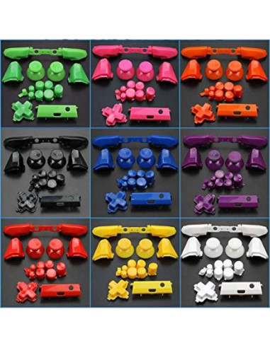 Juego de Botones de Reemplazo para Controlador Xbox One S - Negro