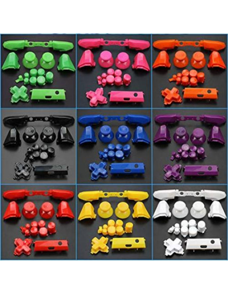 Juego de Botones de Reemplazo para Controlador Xbox One S - Negro Juego de Botones de Reemplazo para Controlador Xbox One S - Negro