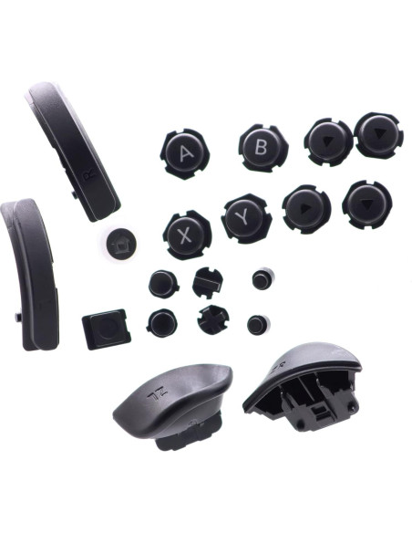 Conjunto de Botones Completos para Joy-Con Nintendo Switch - Negro Conjunto de Botones Completos para Joy-Con Nintendo Switch - Negro
