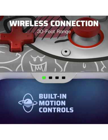 Controlador Inalámbrico PDP Boo-Hoo para Nintendo Switch - Brilla en la Oscuridad