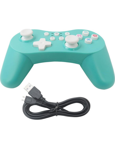Controlador Pro Inalámbrico WELURE Gamepad Verde Menta para Nintendo Switch