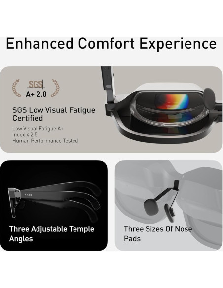Gafas AR INAIR 2 Pro | Pantalla 135" (342.9 cm) 120Hz | Compatible con iPhone y PC Gafas AR INAIR 2 Pro | Pantalla 135" (342.9 cm) 120Hz | Compatible con iPhone y PC