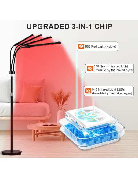 Lámpara de Terapia de Luz Roja 180 LEDs Dongguan 660/850/940nm Lámpara de Terapia de Luz Roja 180 LEDs Dongguan 660/850/940nm