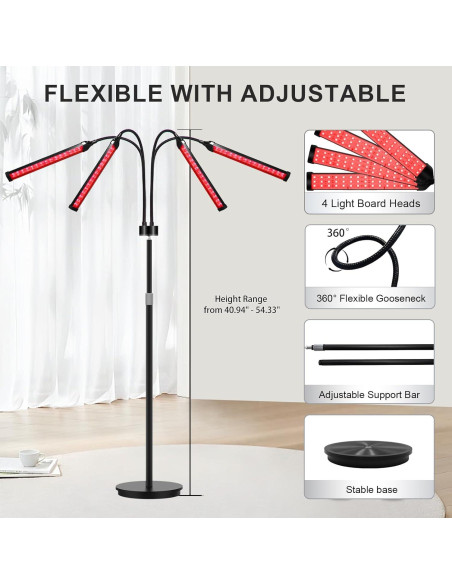 Lámpara de Terapia de Luz Roja 180 LEDs Dongguan 660/850/940nm Lámpara de Terapia de Luz Roja 180 LEDs Dongguan 660/850/940nm