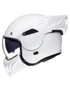Casco Modular ILM B707 Vintage Blanco Doble Visera