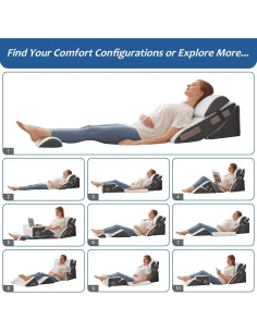 Juego de 6 almohadas en cuña Ahpmeoa para recuperación 2