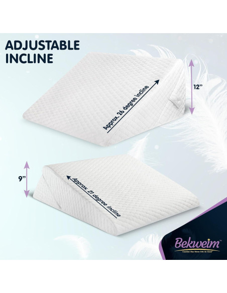 Cojín en Cuña Ajustable Bekweim para Alivio de Espalda Cojín en Cuña Ajustable Bekweim para Alivio de Espalda