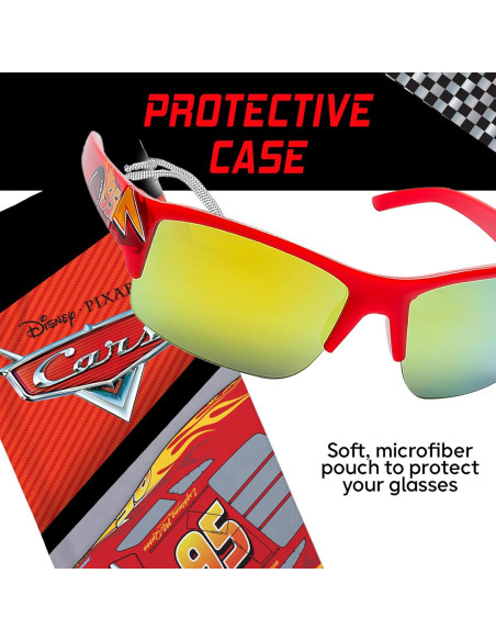 Gafas de sol para niños Sun-Staches Lightning McQueen UV400 Gafas de sol para niños Sun-Staches Lightning McQueen UV400
