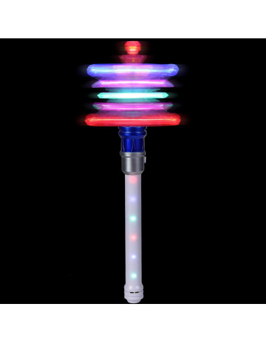 Varita Mágica Iluminada Copo de Nieve Fleeting Azul 36.8 cm